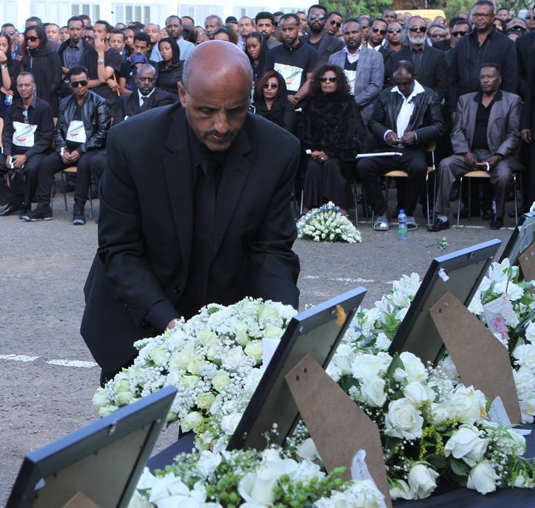  الخطوط الجوية الإثيوبية تقيم مراسم تأبين لضحايا الطائرة المنكوبة 