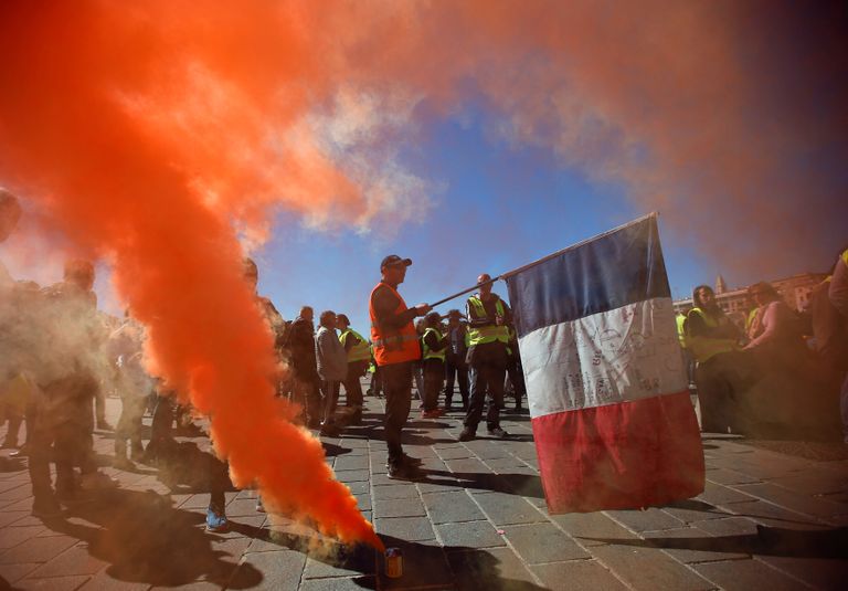 مظاهرات السترات الصفراء في باريس