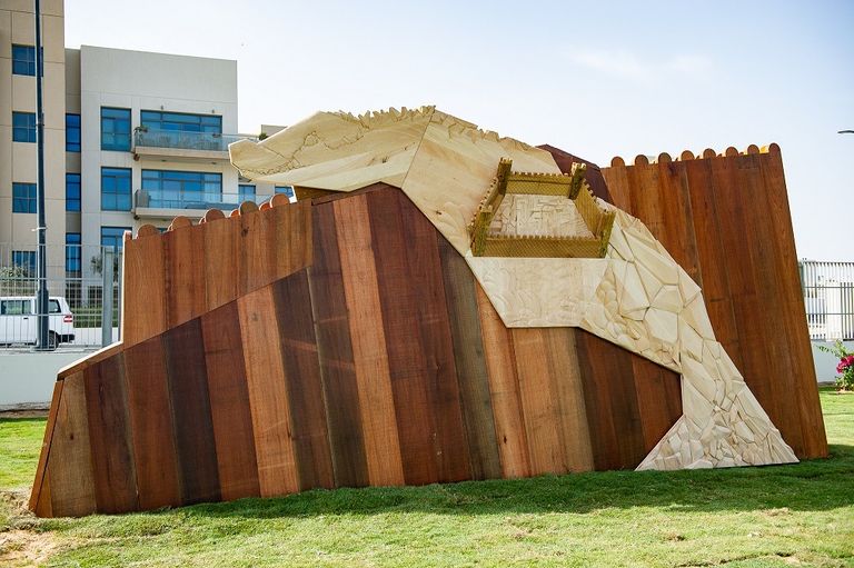 جانب من المعرض الفني الدائم في أبوظبي