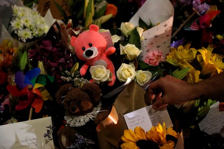 خارج مسجد النور في كرايستشيرش