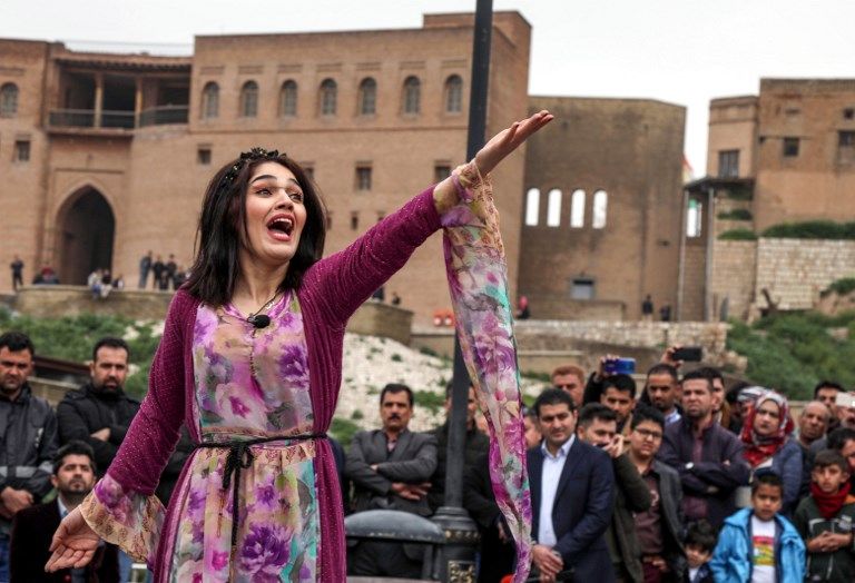 أكراد العراق خلال إحيائهم ذكرى