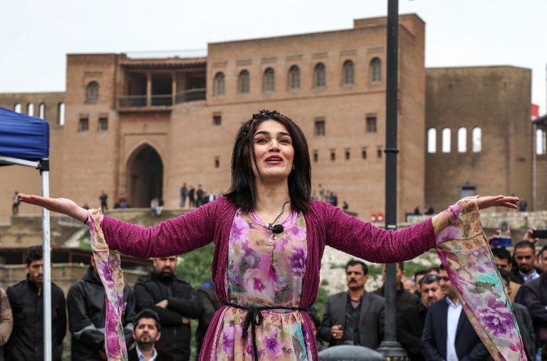 أكراد العراق خلال إحيائهم ذكرى