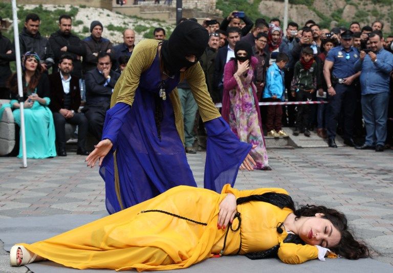 أكراد العراق خلال إحيائهم ذكرى