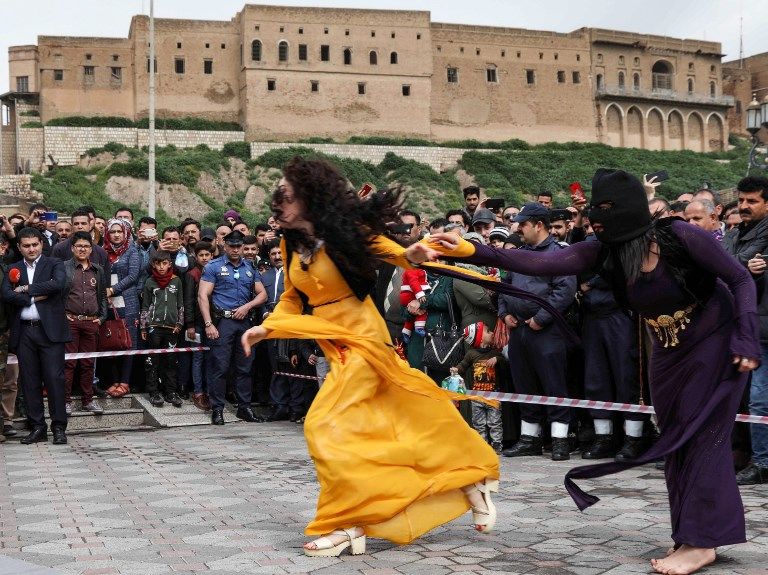 أكراد العراق خلال إحيائهم ذكرى