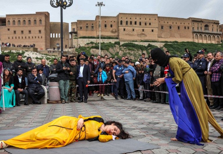 أكراد العراق خلال إحيائهم ذكرى