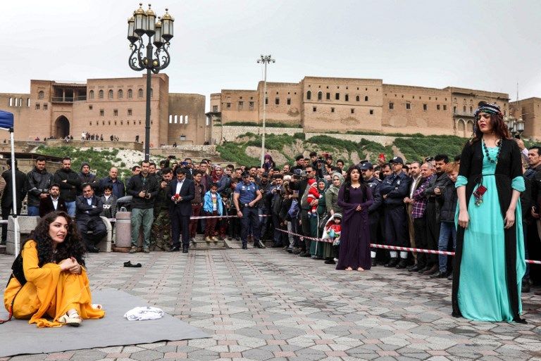 أكراد العراق خلال إحيائهم ذكرى