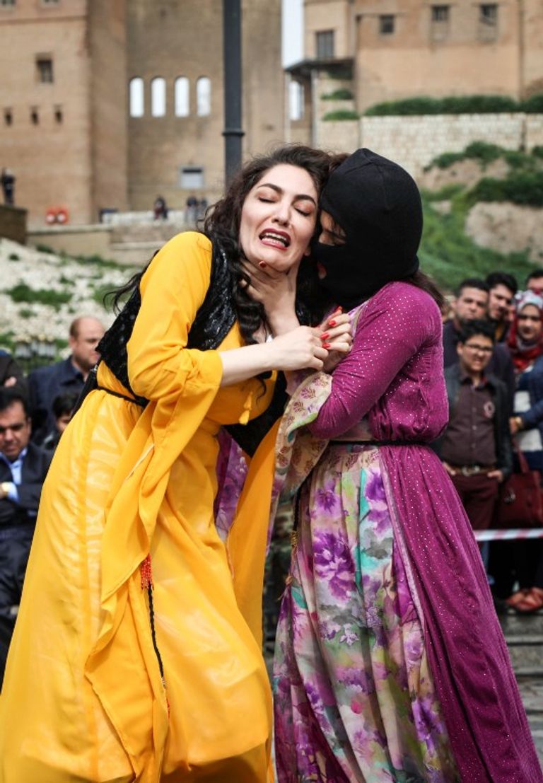 أكراد العراق خلال إحيائهم ذكرى