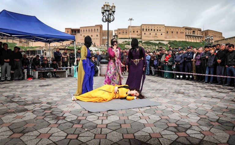 أكراد العراق خلال إحيائهم ذكرى