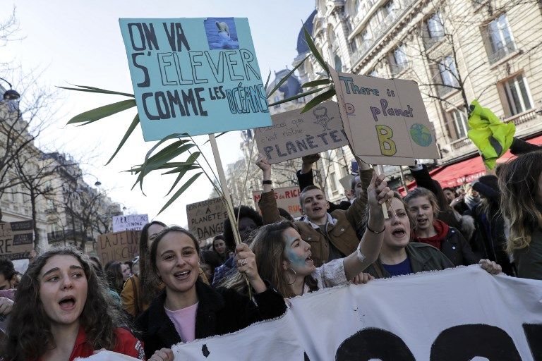 جانب من "مظاهرة القرن" في فرنسا 