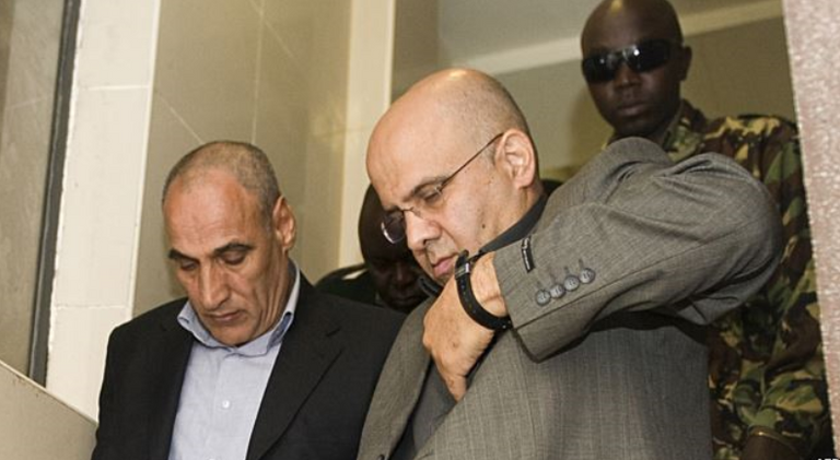 موسوي وأبوالفتحي لدى اعتقالهما في كينيا عنصرا فيلق القدس المدانان بالإرهاب في نيروبي