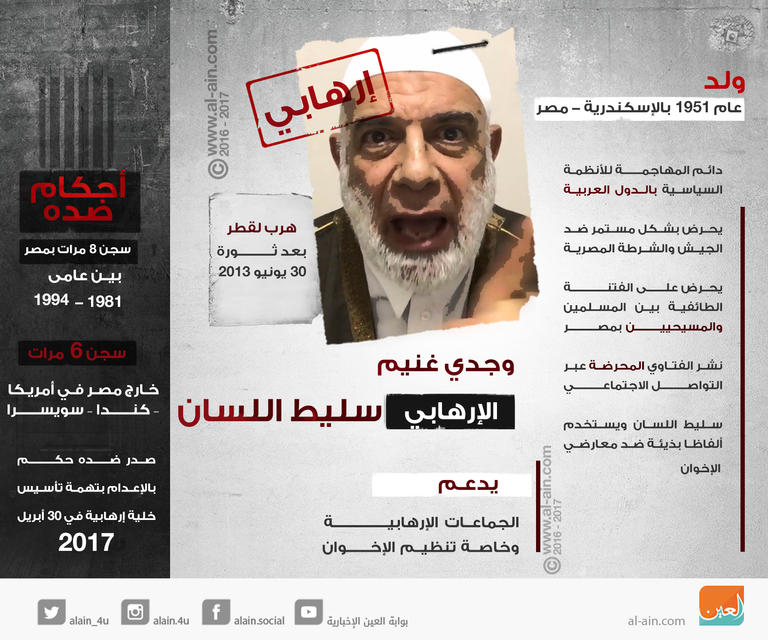 تصريحات الإخواني الهارب وجدي غنيم تثير غضب الجزائريين