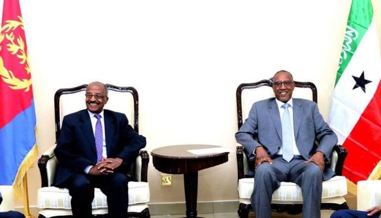 وزير الخارجية الإريتري مع نظيره في أرض الصومال 
