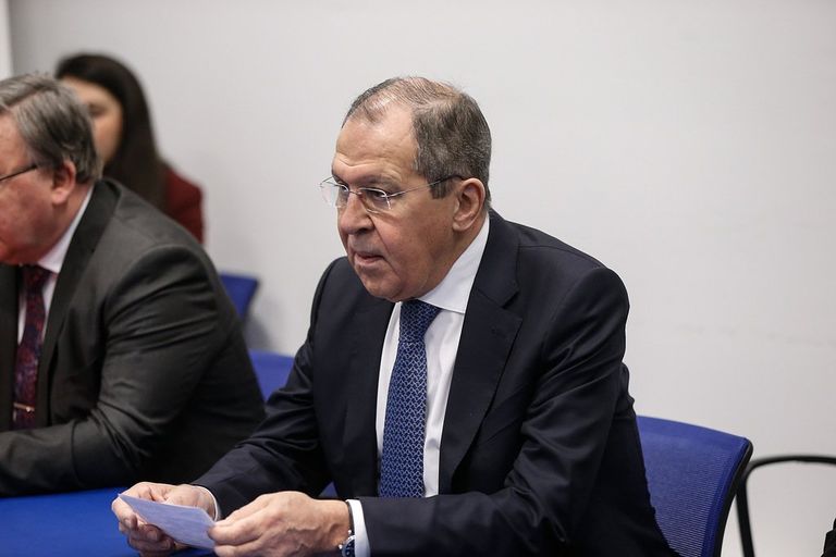 وزير الخارجية الروسي  لقاء سابق بين رمطان لعمامرة وسيرجي لافروف