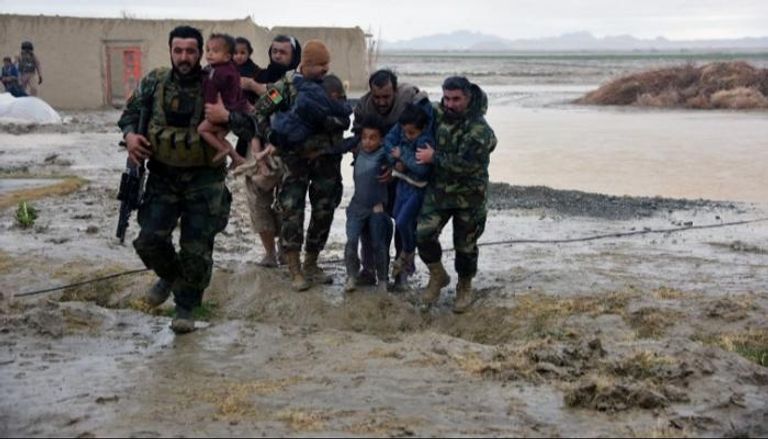 السيول في أفغانستان