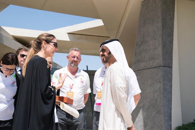 أميرة لوكسمبورج تزور واحة الكرامة في أبوظبي