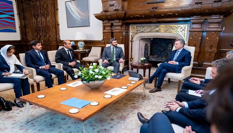 الشيخ عبدالله بن زايد آل نهيان ووزير الخارجية والأديان الأرجنتيني