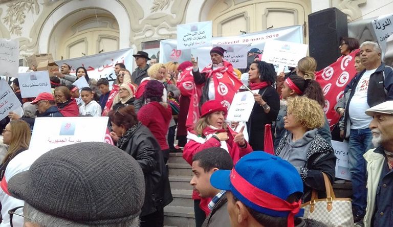 مسيرات شعبية في تونس رفضا لحكم الإخوان