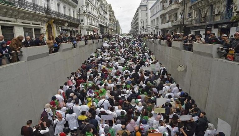 جانب من تظاهرات الجزائر 