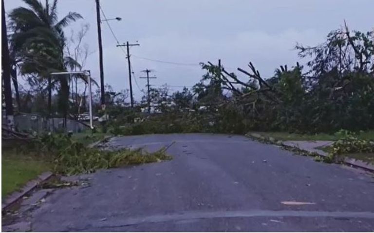 انقطاع الكهرباء شمال شرق أستراليا بسبب الإعصار ترفور