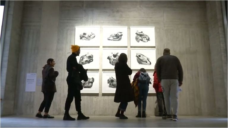 جانب مع معرض إيرفنج بن في بيروت