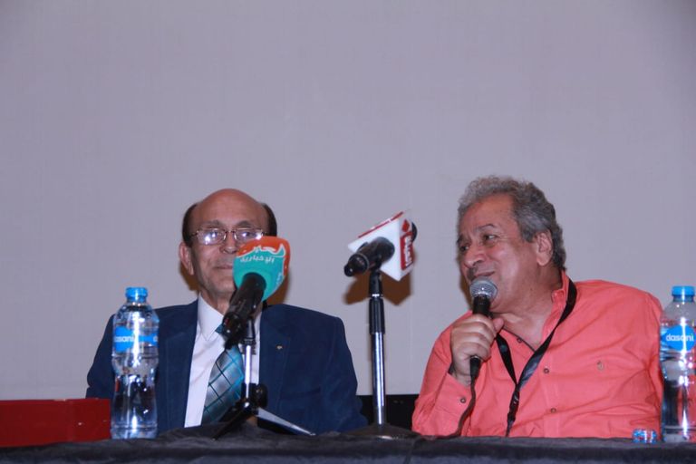 الفنان محمد صبحي خلال ندوة "الكوميديا في السينما"