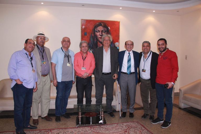 الفنان محمد صبحي خلال ندوة "الكوميديا في السينما"