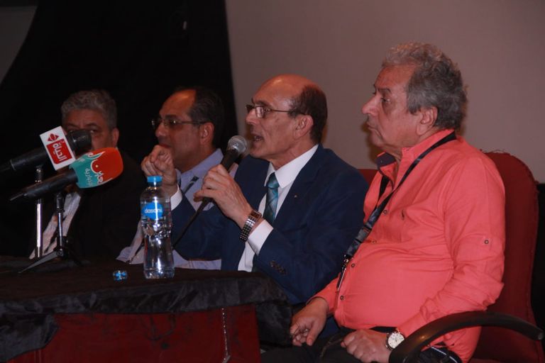 الفنان محمد صبحي خلال ندوة "الكوميديا في السينما"