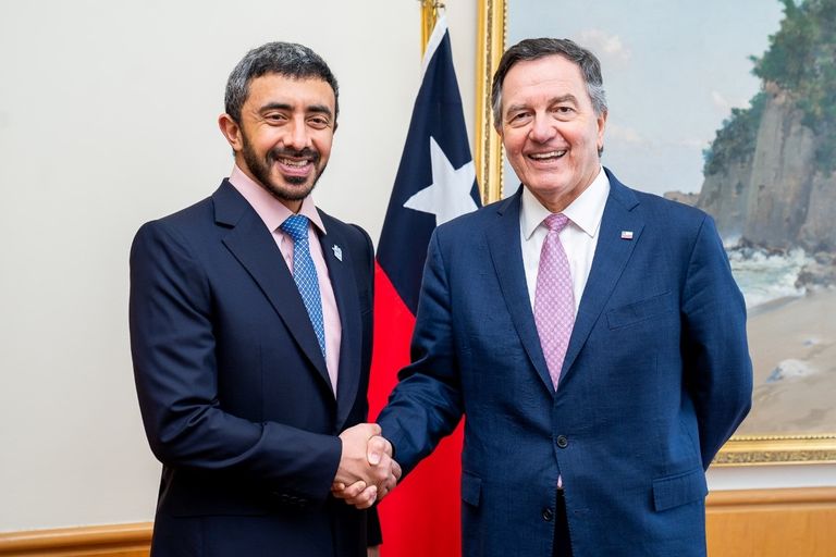 عبدالله بن زايد يلتقي وزير خارجية تشيلي عبدالله بن زايد يلتقي وزير خارجية تشيلي