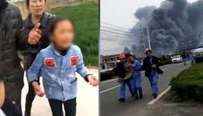 انفجار مصنع بالصين