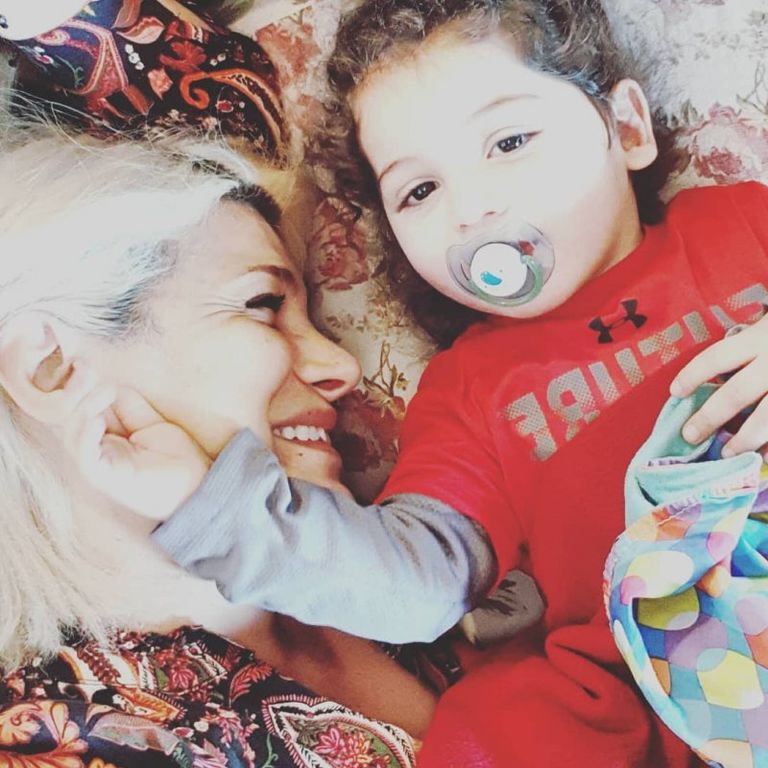 كارول سماحة مع ابنتها تالا