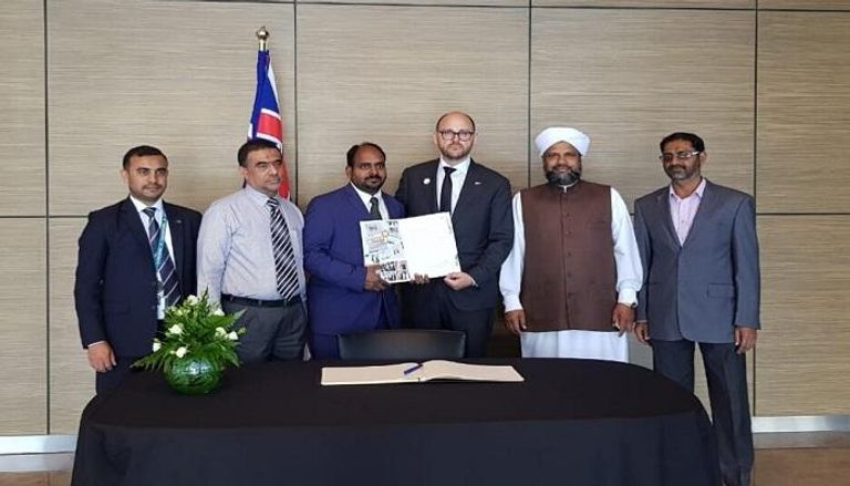 سفير نيوزيلندا لدى الإمارات يتسلم رسالة مفتي الديار الهندية