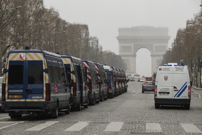 القوات الفرنسية المكلفة بتأمين باريس