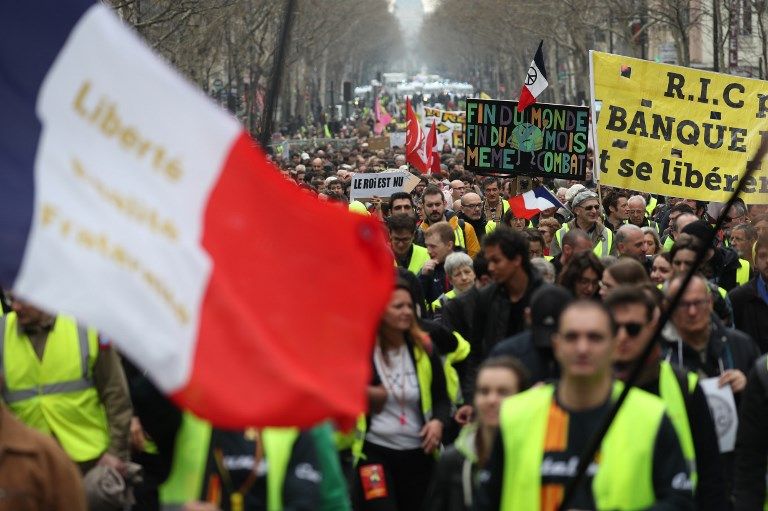 القوات الفرنسية المكلفة بتأمين باريس