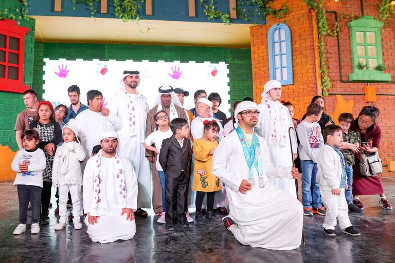 منصور بن محمد يشارك في احتفالية اليوم العالمي لمتلازمة داون