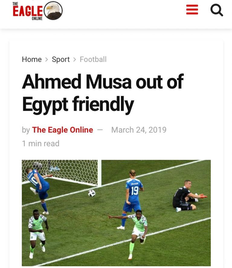 تقارير: ديربي الرياض يبعد أحمد موسى عن ودية مصر ونيجيريا - صورة 1