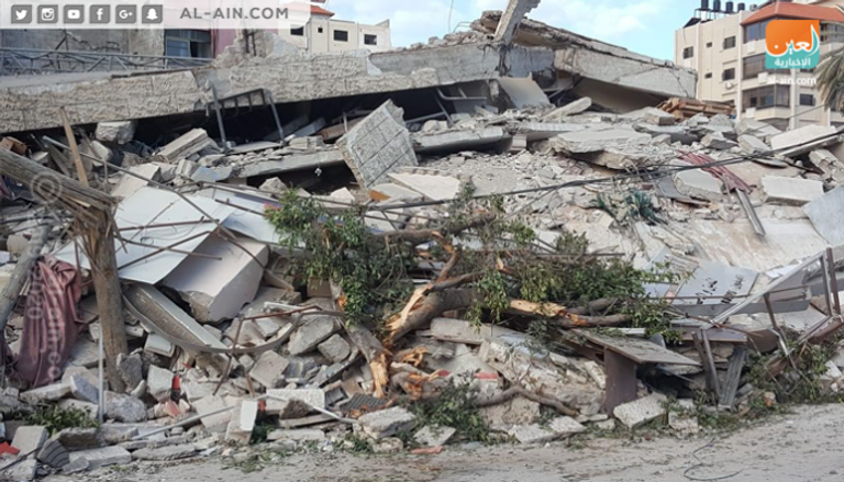 صور الدمار الناتج عن الهجوم على غزة