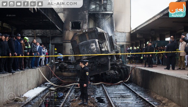 حادث القطار في محطة مصر - أرشيفية