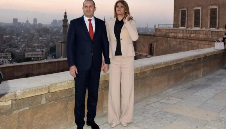 زيارة الرئيس البلغاري وزوجته لمسجد محمد علي بالقلعة