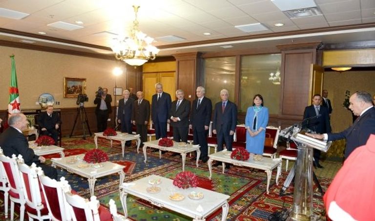 أداء أعضاء المجلس الدستوري القسم أمام بوتفليقة مقر المجلس الدستوري الجزائري - أرشيفية