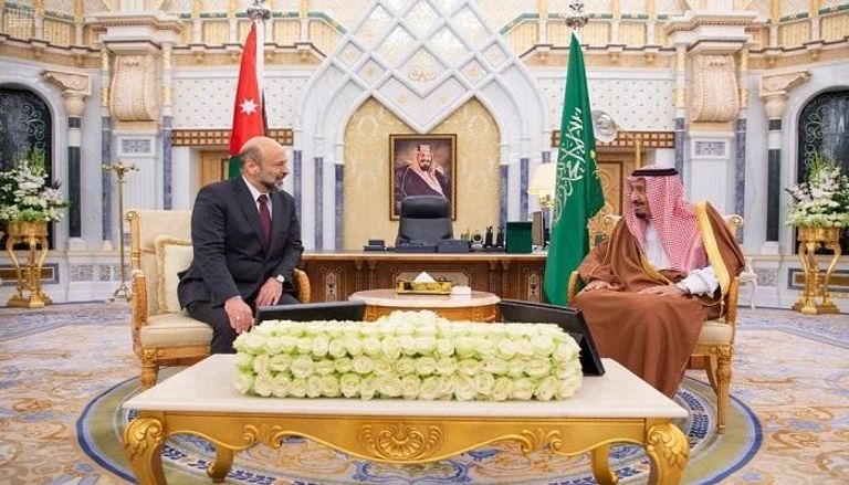 العاهل السعودي ورئيس وزراء الأردن