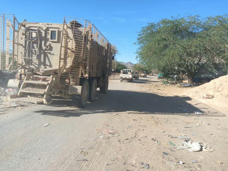 قوات النخبة الشبوانية النخبة الشبوانية في مناطق خورة اليمنية