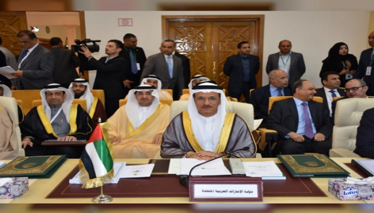 وفد دولة الإمارات خلال اجتماع المجلس الاقتصادي العربي