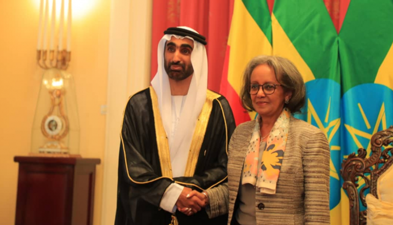 رئيسة إثيوبيا وسفير الإمارات محمد سالم الراشدي