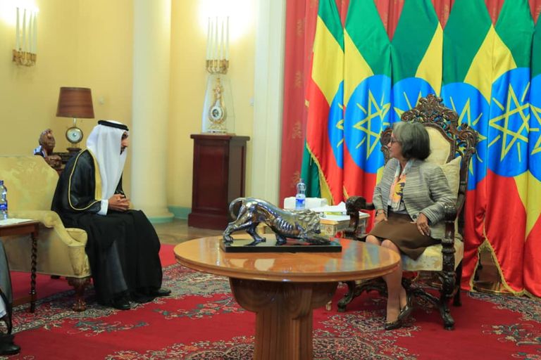 رئيسة إثيوبيا وسفير الإمارات محمد سالم الراشدي