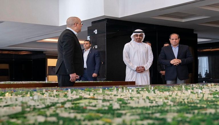 الشيخ محمد بن زايد آل نهيان والرئيس المصري عبدالفتاح السيسي 