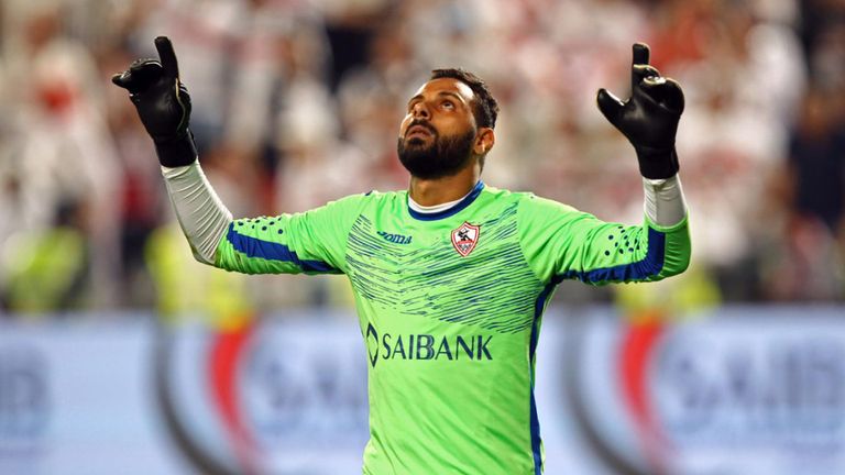 محمود عبدالرحيم "جنش" حارس مرمى الزمالك فريق الزمالك