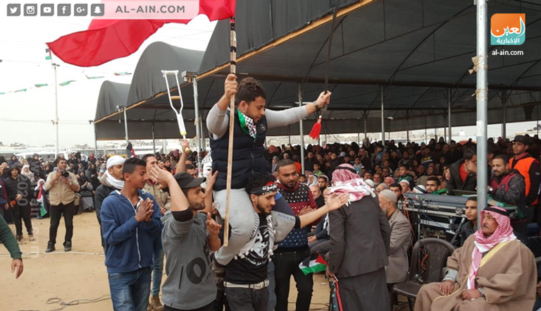 جانب من المواجهات بين الفلسطينيين وقوات الاحتلال - رويترز