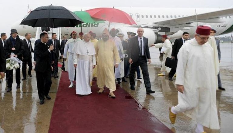 البابا فرنسيس والعاهل المغربي