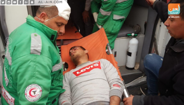 أحد المصابين في مسيرات العودة الكبرى بقطاع غزة