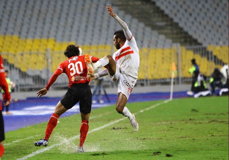 من مباراة الأهلي والزمالك